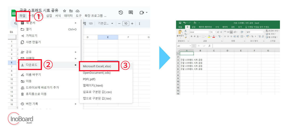 구글 스프레드시트 사용법