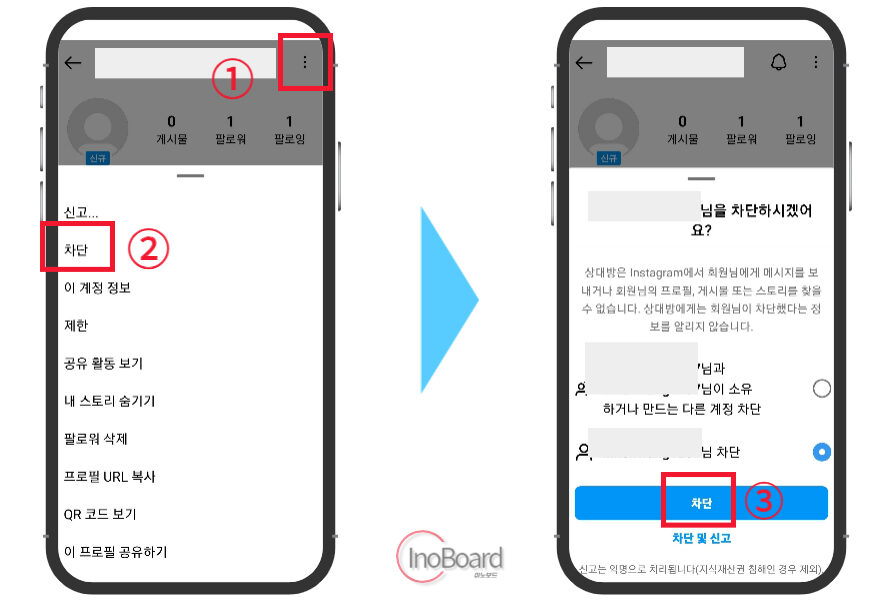 인스타 차단당하면 디엠, 검색 어떻게 될까? 확실한 인스타 차단 확인 1 인스타 차단당하면