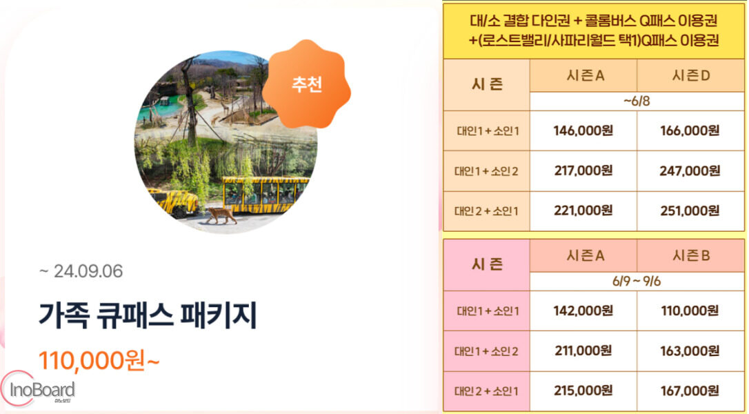 에버랜드 Q패스 구매