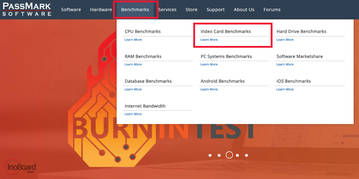 PassMark GPU CPU 순위 비교