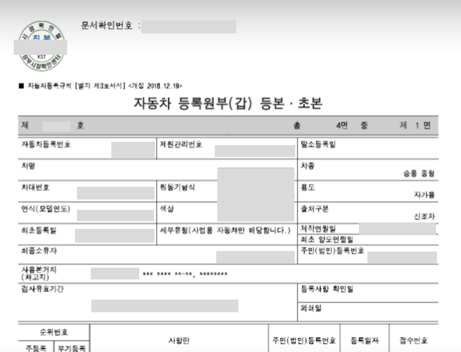 자동차등록원부 인터넷 발급, 초보자도 따라 하는 방법 1 자동차등록원부 인터넷 발급